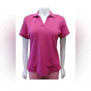 Tommy  Bahama Pink Golf Polo Short Sleeve Shirt Size Medium
